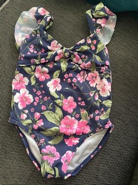 Floral one-piece swimsuit